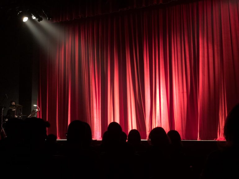 Stage backdrop curtains