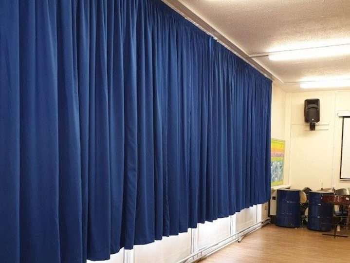 School curtains