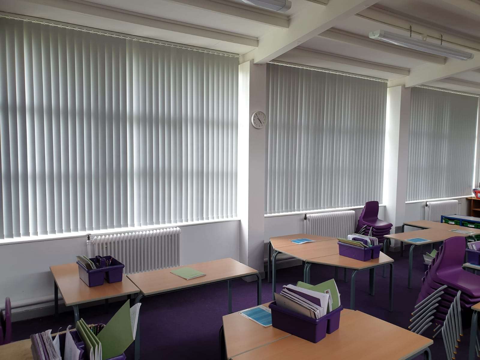 Vertical school blinds, Blackpool