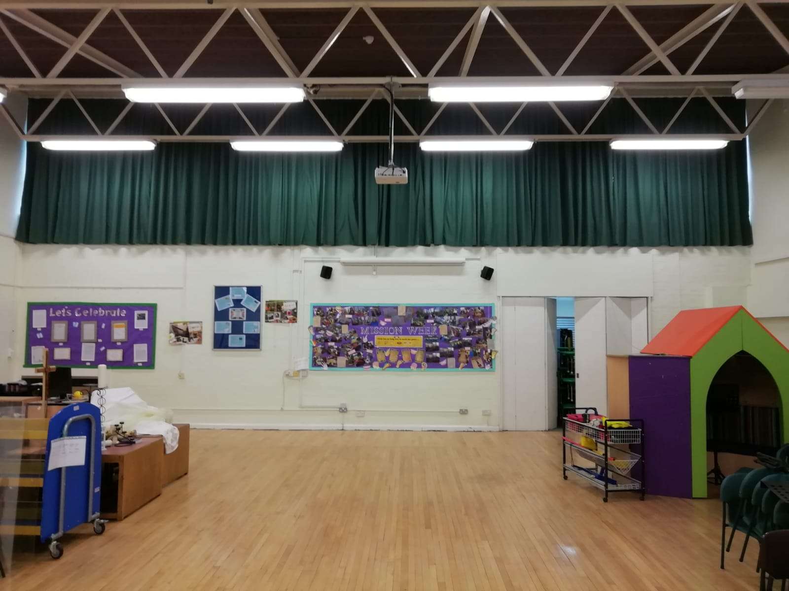 School Hall Curtain, Shropshire