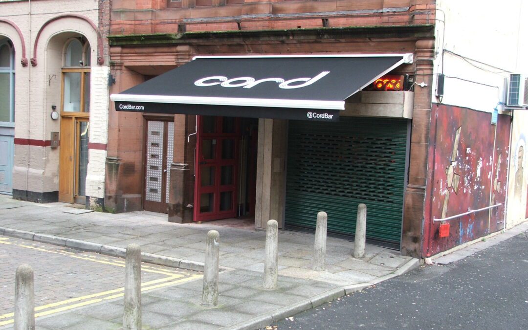Awning for Manchester City Centre bar