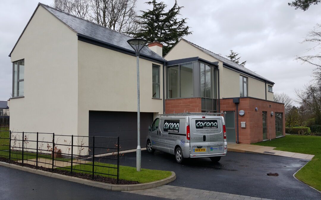 Motorised blinds for private residence in Chester